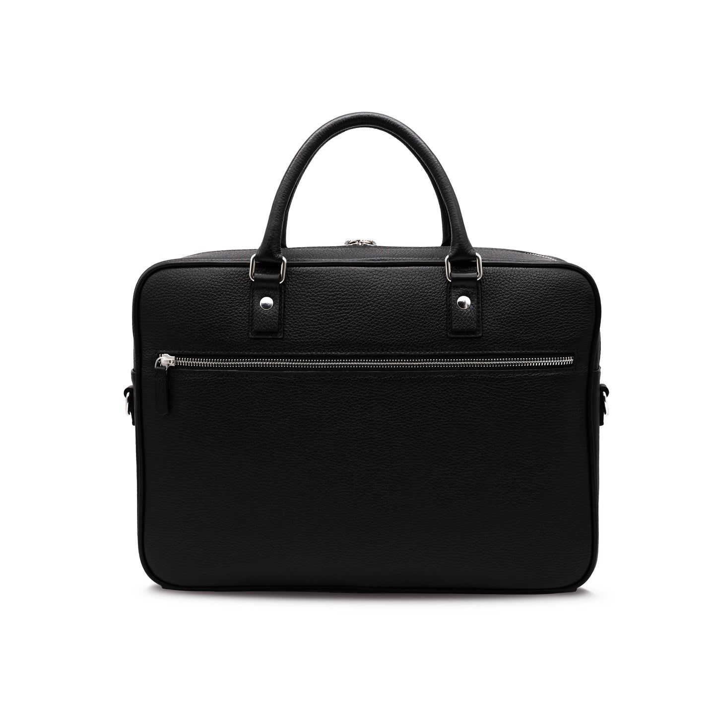Sac d'affaires BARCID en cuir grainé noir
