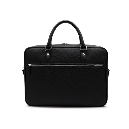 BARCID Business Bag in Black Grained Leather