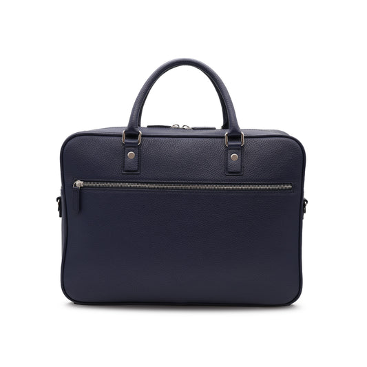 BARCID Business Bag in Blue Grained Leather