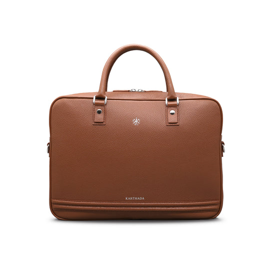 BARCID Business Bag & HANNO Wallet – Cognac Full Grain Leather