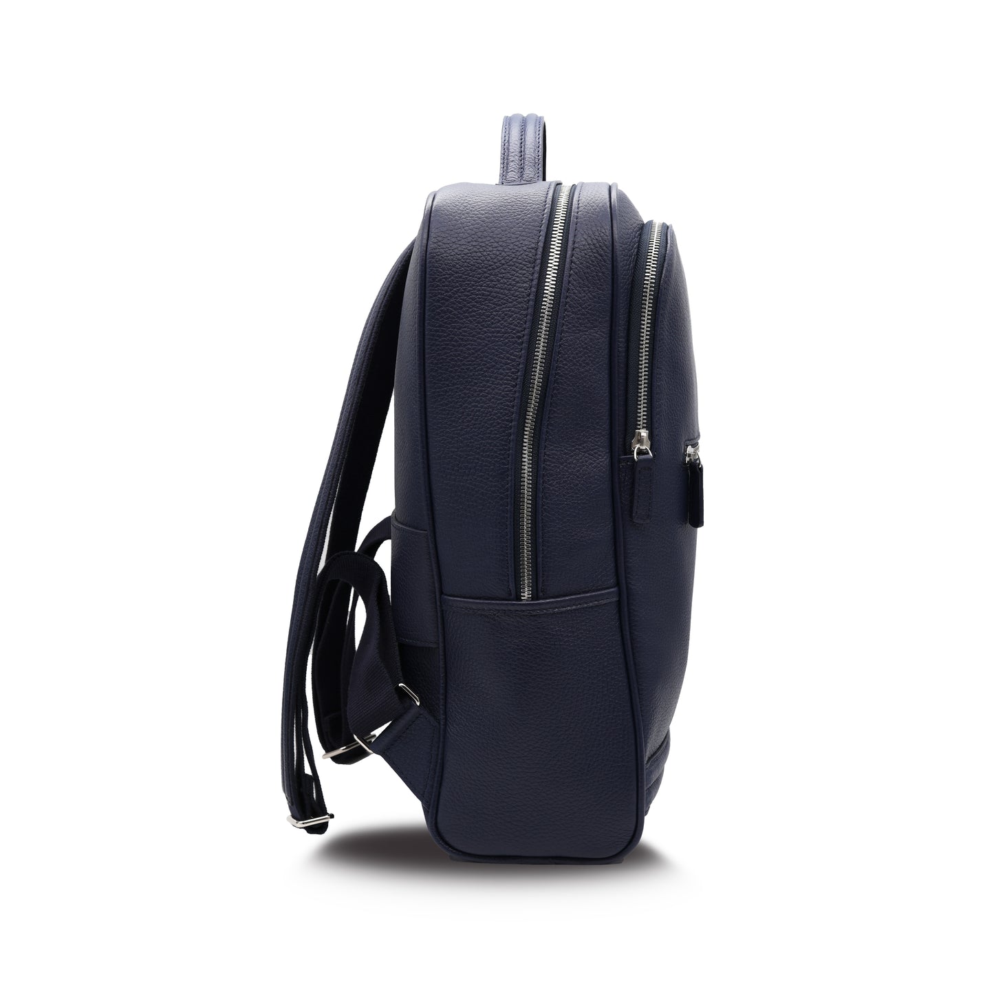 MAGONID Rucksack aus genarbtem Leder in Blau