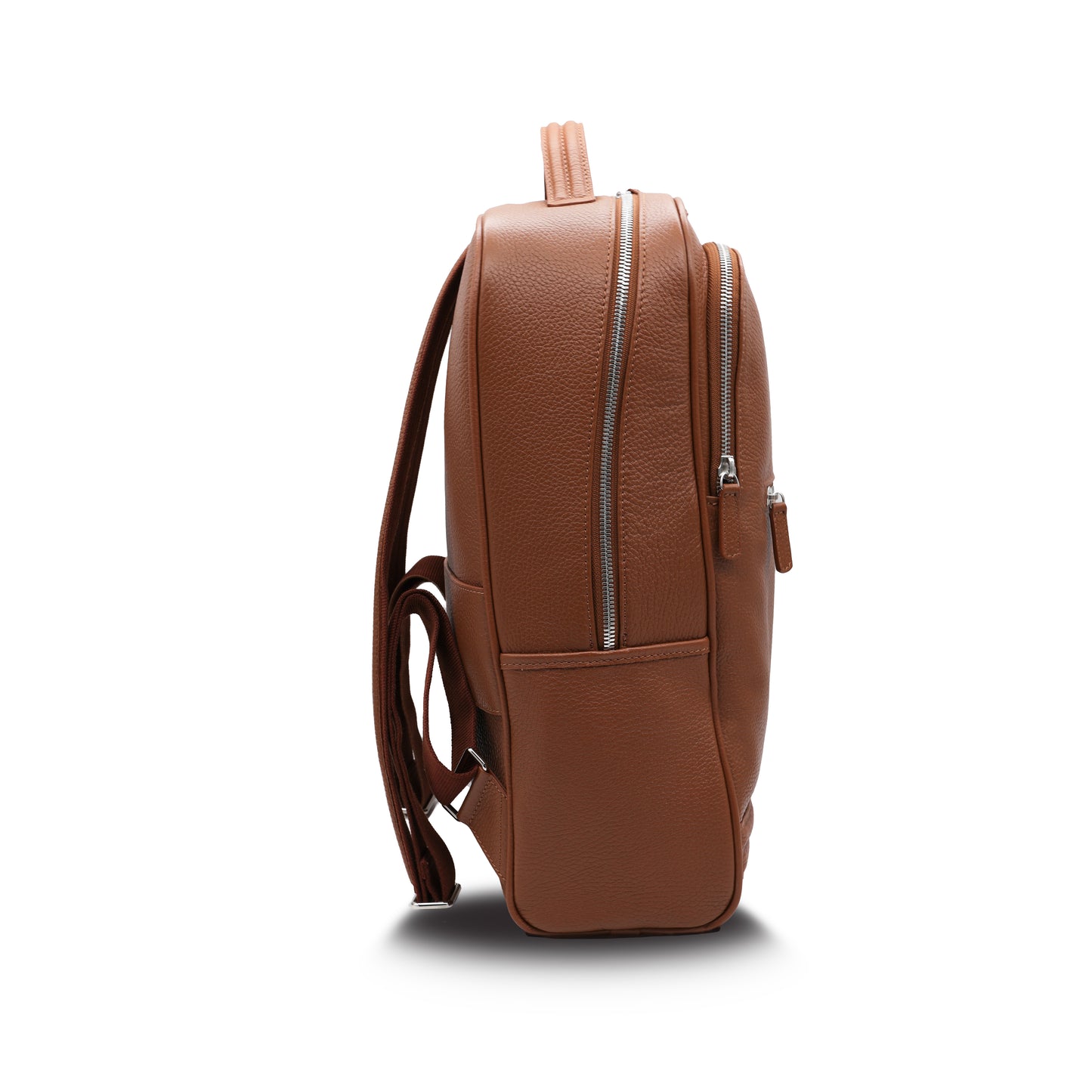 MAGONID Backpack in Cognac Grained Leather