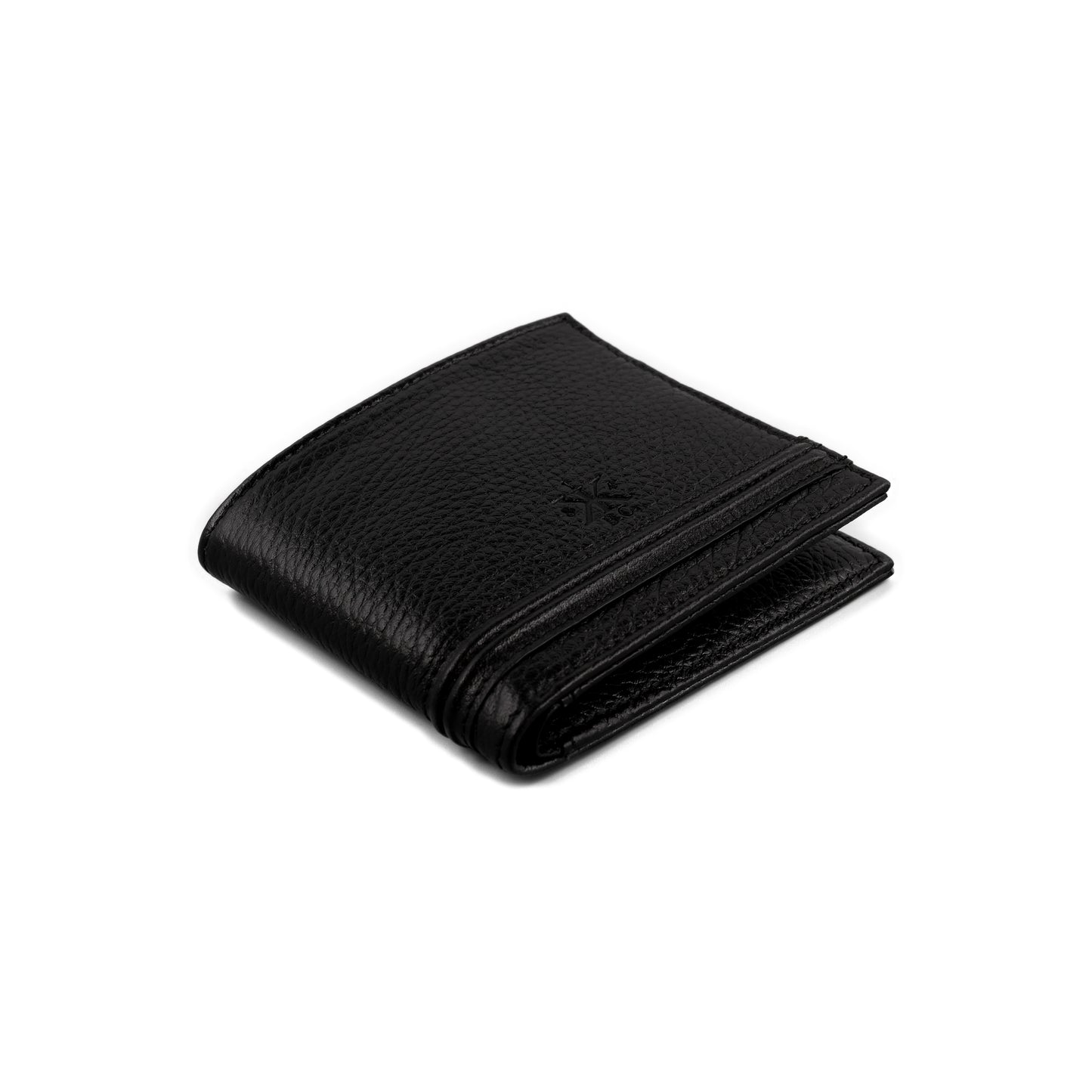 HANNO Wallet in Black Grained Leather