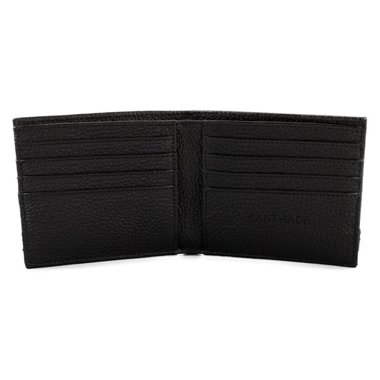 HANNO Wallet in Black Grained Leather