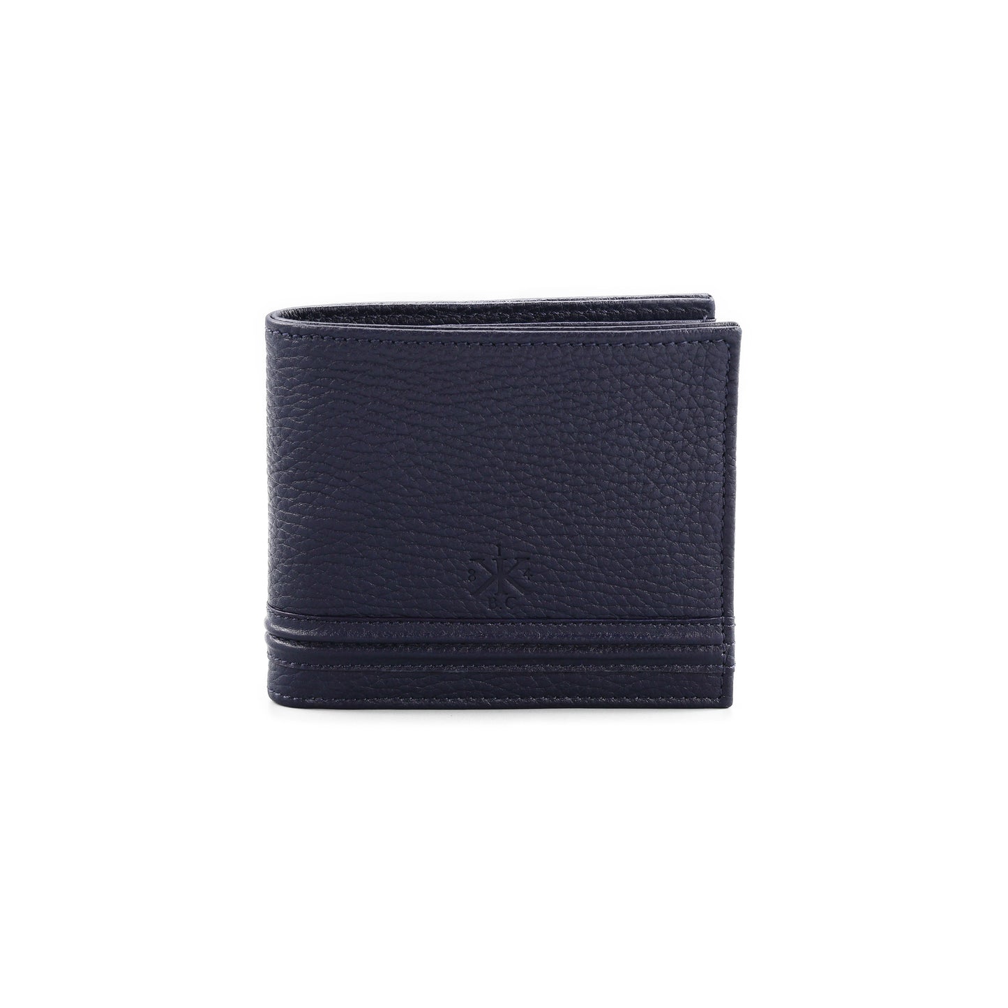 HANNO Wallet in Blue Grained Leather