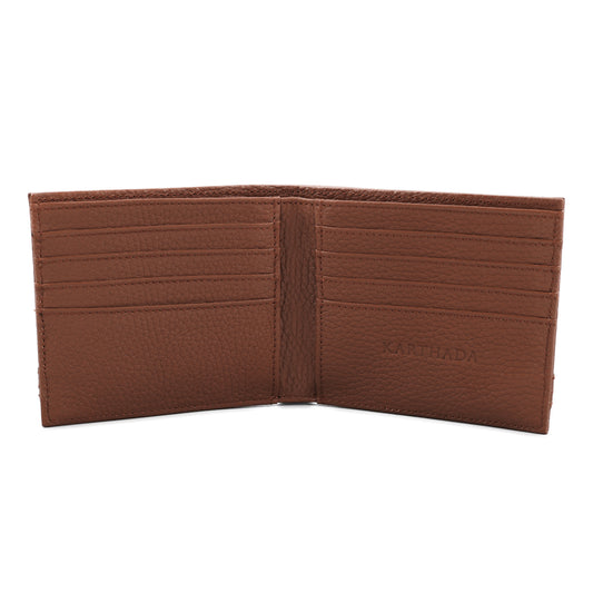 HANNO Wallet in Cognac Grained Leather