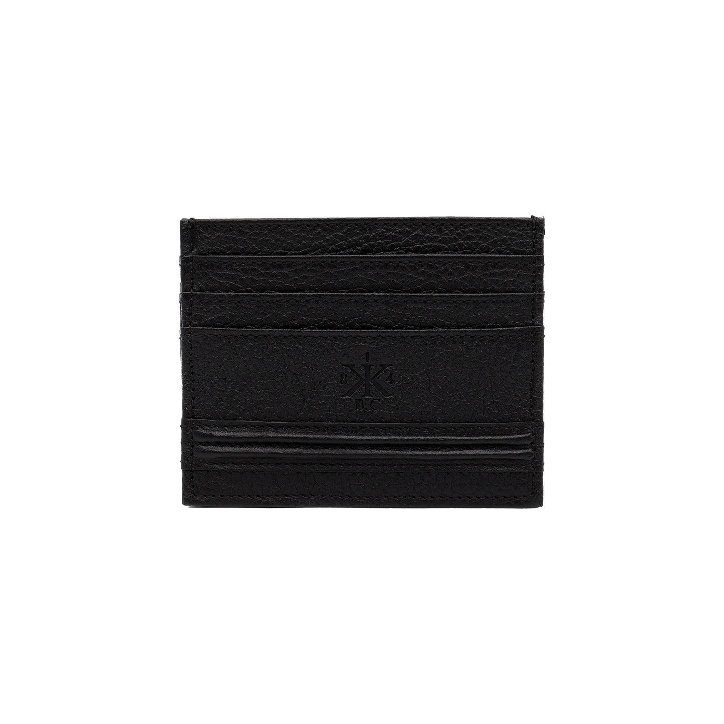 GISCO Mini Wallet in Black Grained Leather