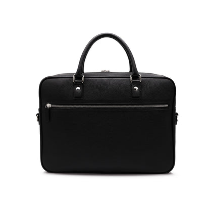 Sac d'affaires BARCID en cuir grainé noir