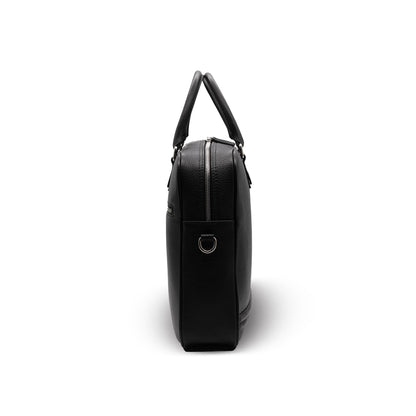 Sac d'affaires BARCID en cuir grainé noir