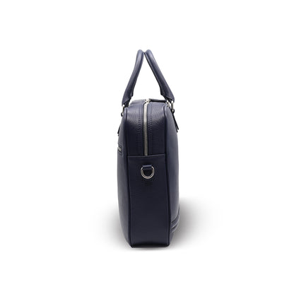 BARCID Business Bag in Blue Grained Leather