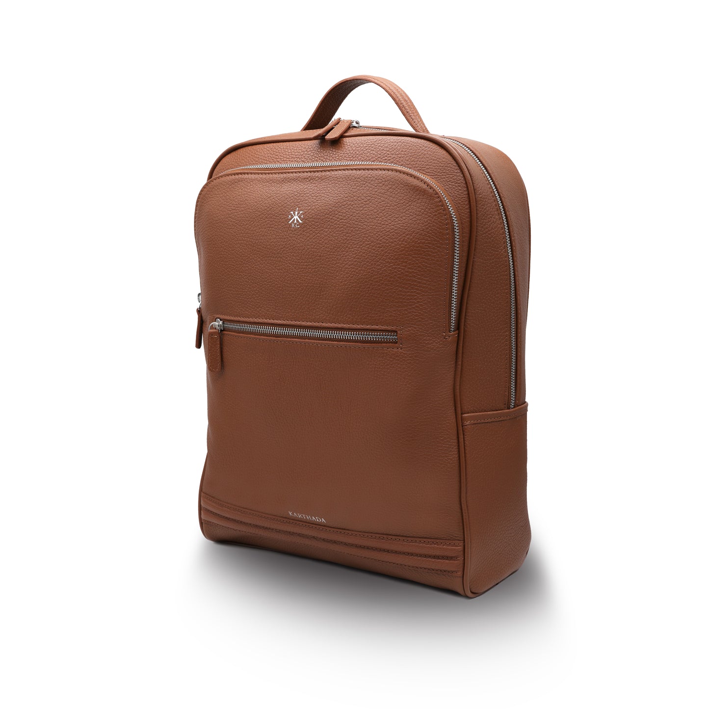 MAGONID Backpack in Cognac Grained Leather
