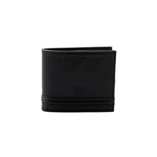 HANNO Wallet in Black Grained Leather