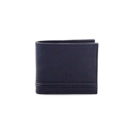 HANNO Wallet in Blue Grained Leather